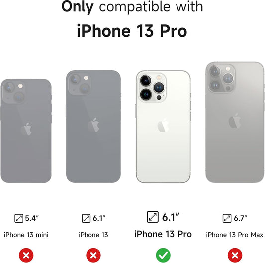 SURITCH for iPhone 13 Pro Case with Magnetic Camera Slide Cover and Adjustable Kickstand, Compatible with MagSafe, Shockproof Bumper Case Slim Protective Cover for iPhone 13 Pro 6.1 Inch, Pink