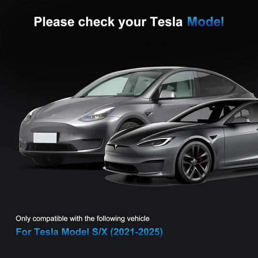 Screen Protectors for Tesla Model X&Model S 2023-2025, Center Console Touch Screen Tempered Glass Protective, Ultra Tough Shockproof Display Protective, Model S/X Accessories with 9H Anti-Fingerprint