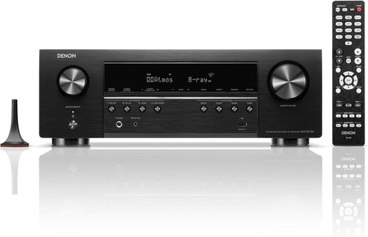 Denon AVR-S770H 7.2ch 8K Smart AV Receiver with Voice Control and DTS:X with 6 Year Amber Protection Plan (2023)