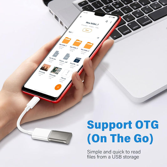 USB C Male to USB Female Adapter Cable, USB Type C to USB Adapter 2 Pack OTG Cable High Speed USB to USB C Converter Compatible with MacBook Pro/Air, iPad Pro, Samsung Notebook, Smartphone