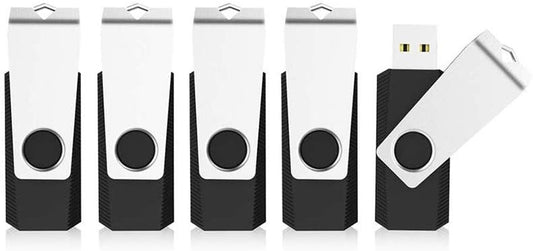 KEXIN Flash Drive 128GB USB 3.0 Flash Drive 5 Pack Thumb Drive Jump Drive USB Drive 3.0 Bulk 128G USB Flash Drives 3.0 Thumb Drives Flash Drive 128 GB Memory Stick for Storage Black 5PCS