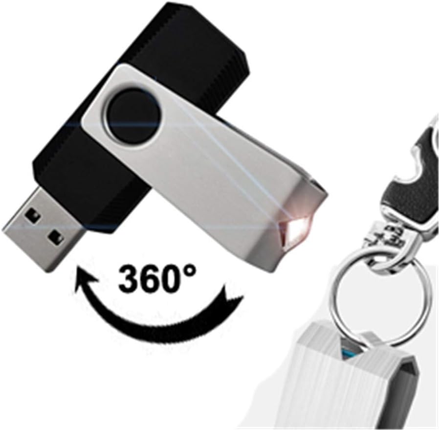 KEXIN 4GB USB Flash Drive 50 Pack - Thumb Drive Bulk Memory Stick Pen Drives With Swivel Design, USB 2.0, Black