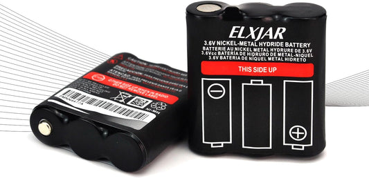 (2-Pack) 3.6V 800mAh Ni-MH Battery Replacement for Motorola PMNN4477AR T200 T400 T500 T800 T600 T62 T82 T92 T260 T265 T801 T460 T465 T480 Walkie Talkies