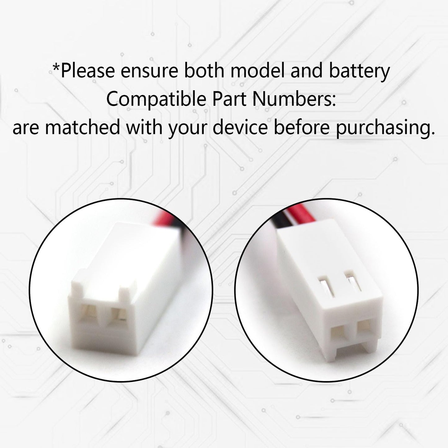 (2-Pack) 7.2V 400mAh Ni-CD Replacement Battery Pack for Rath Microtech Elevator Smartphone RP7300110 RP7000110 Custom-118 OSA229 with B830EC Connector