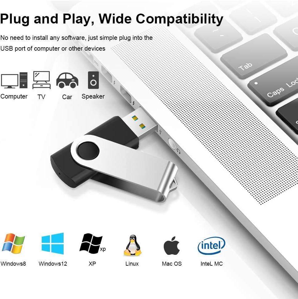 KEXIN 50 Pack 16GB Flash Drive 16G Bulk USB Thumb Drive USB Stick Jump Drive USB 2.0 Flash Drive with Led Indicator, Color