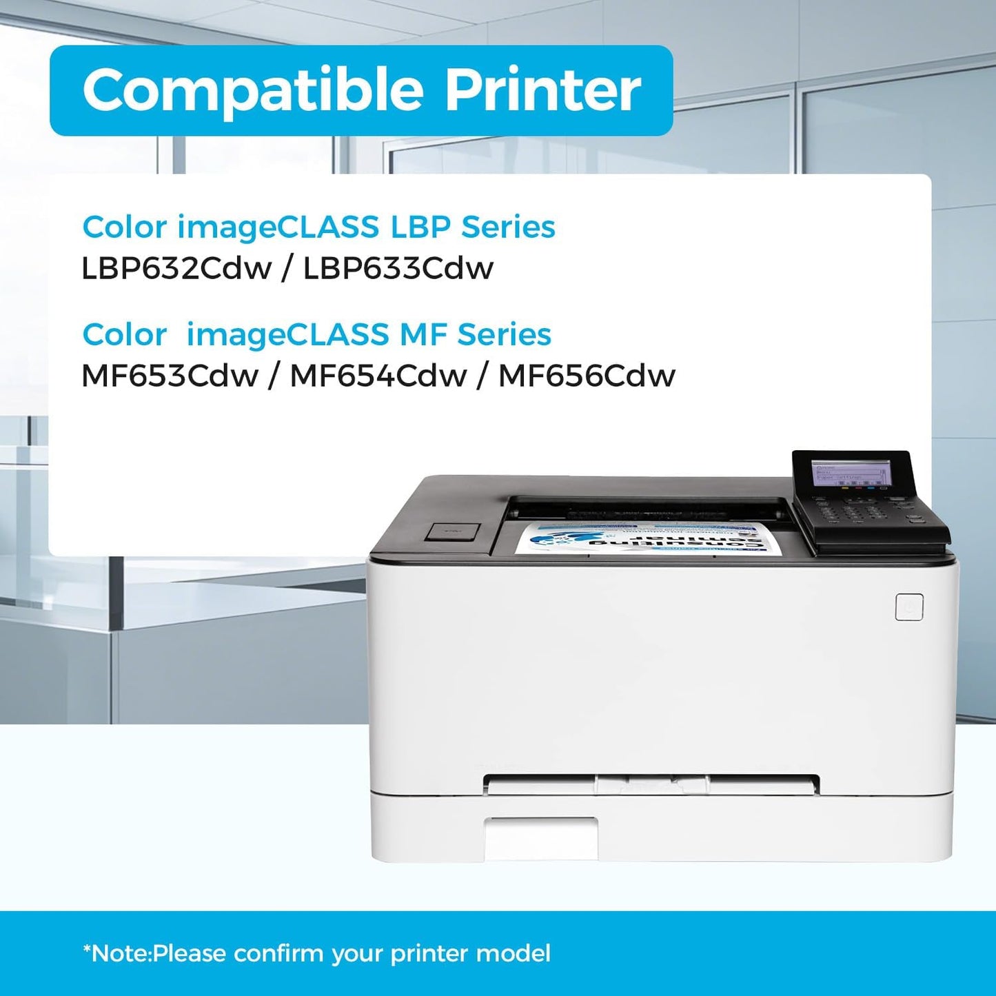 067H Toner Cartridge Set with Chip High Capacity Compatible for Canon 067 067H Toner for Color ImageClass MF656Cdw LBP632Cdw MF654Cdw MF653Cdw LBP633Cdw MF650C LBP630C Printer 4 Pack Black and Color