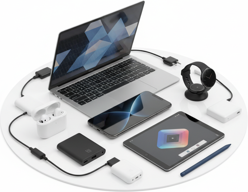 circle photo of Electronics & Gadgets, make a real photo